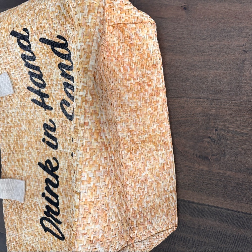 Woven Beach Tote with Fun Quote - Picture 4 of 6
